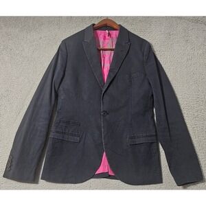 Patrizia Pepe‎ Firenze Women Navy Blue Lined Blazer Jacket Made In Italy Size 50